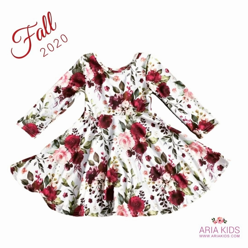 Mia Twirl Long Sleeve Floral Dress - Picture 5 of 5